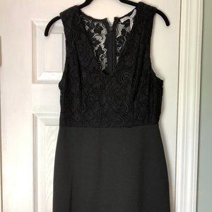NWT BCBG Black Lace Top Dress